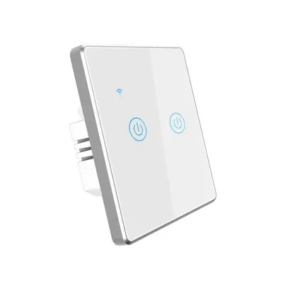 Smart WiFi stensko stikalo z dotikom iz stekla, združljivo z Alexa