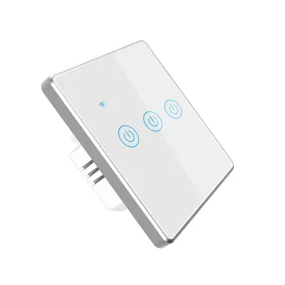 Tuya WiFi pametno stensko stikalo s stekleno ploščo, 100-240V