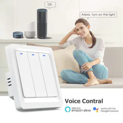 3-gang 86-tip EU pametni stikalnik z WiFi in Bluetooth