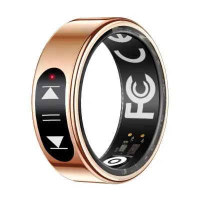 Pametni prstan Bluetooth 5.2 z gestami in polnilnim etuijem Gold 8