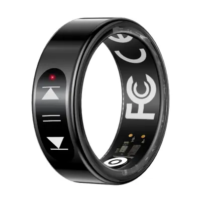 Pametni prstan Bluetooth 5.2 z gestami in polnilnim etuijem Black 8