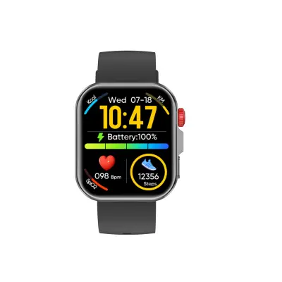 Pametna ura 1.82 palca z Bluetooth klici in pomočnikom Black