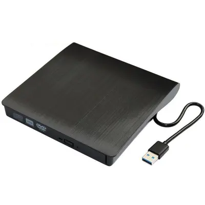 Zunanji DVD-RW predvajalnik CoreParts MS-DVDRW-3.0-013 v črni in srebrni barvi