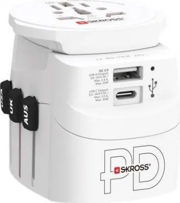 Potovalni adapter Triton World Adapter PRO Light USB AC30PD