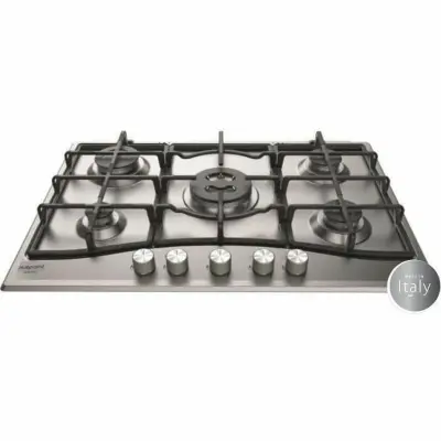 Plinski kuhalnik Hotpoint PNN 751 IX iz nerjavečega jekla s 5 gorilniki