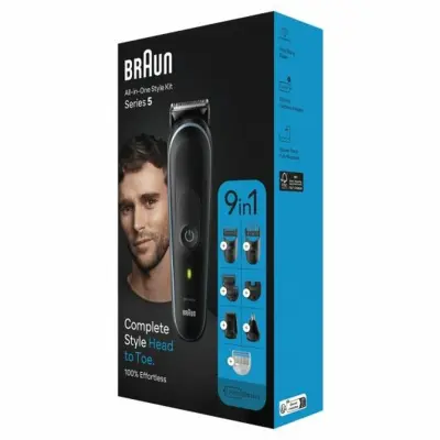 Tondeuse Braun MGK5411 - Noir/Bleu - 9-en-1