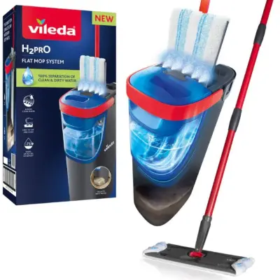Mop za čiščenje Vileda H2PRO Flat z dvojno rezervoarjem