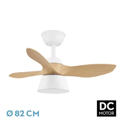 Stropni ventilator Fabrilamp Cubico 36W Bela/Bukev