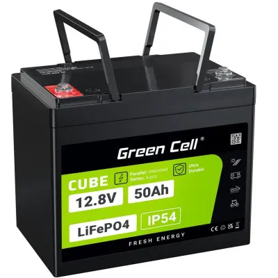 Baterija Green Cell LFPGC12V50AH 50Ah 12V LiFePO4