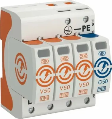 OBO Bettermann V50-3+NPE-280 zaščitnik pred prenapolnjenjem