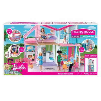 Domača hiša za punčke Barbie fxg57 z dvema nadstropjema