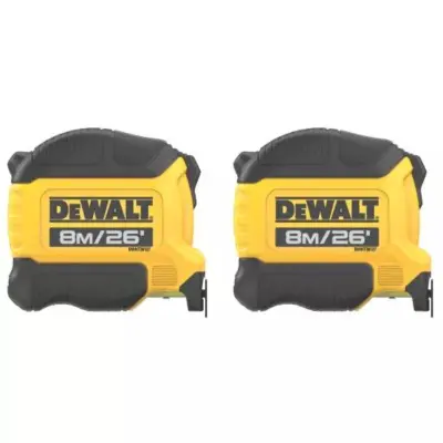 Merilni trak DeWalt DWHT38127 8m/16ft premium 2 pak