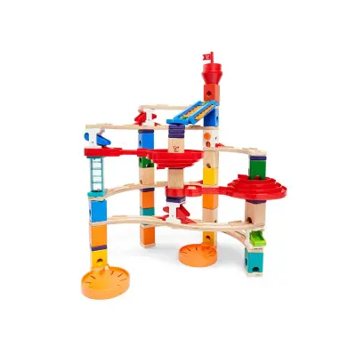 Circuit à billes Hape Super Spirals z dvojnim spiralnim tirnicom