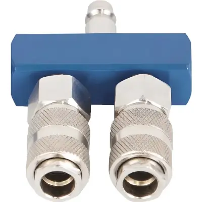 Pnevmatski razdelilec 2-smerni Scheppach 7906100722 aluminijast