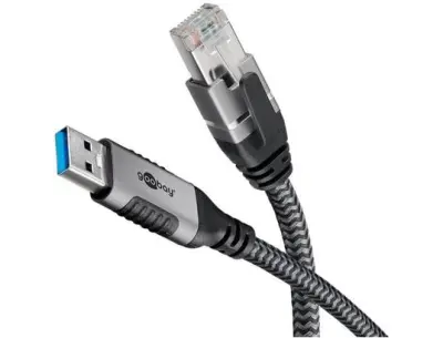 Ethernet kabel Goobay USB-A 3.0 do RJ45 1 meter