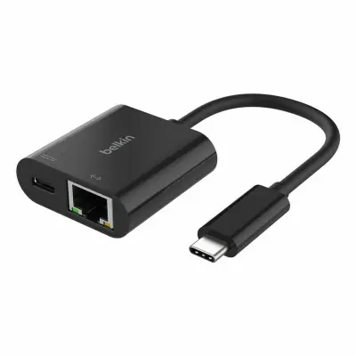 Adaptator USB-C Belkin za Ethernet + Polnjenje 100W