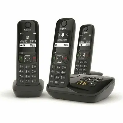 Brezžični telefon Gigaset AS690 A Trio Črn