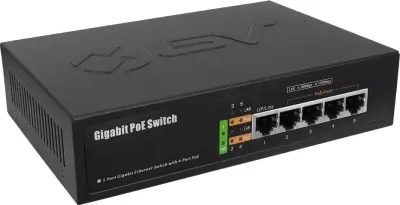Stikalo Strong SW5011POE+ z 4 PoE Gigabit vrati