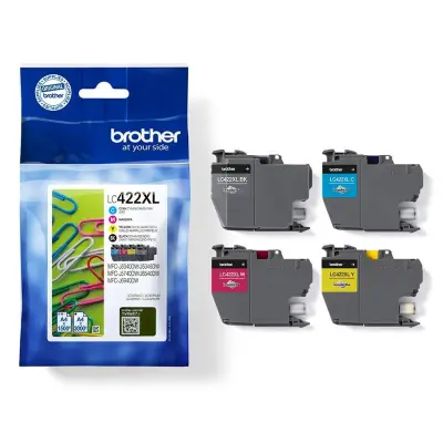 Tinta za tiskalnike Brother LC422XL - 4er-Pack - Črna, Rumena, Cijan, Magenta