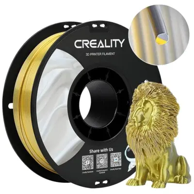 Filament za 3D tiskanje Creality CR-Silk PLA (Zlato/Srebrno)