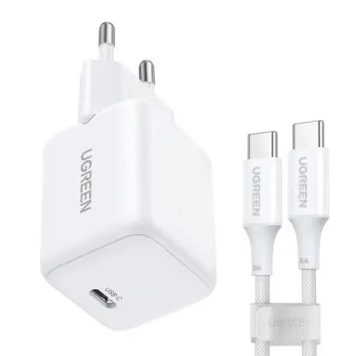 Ugreen polnilec x513 30W GaN z 1x USB-C in 1m USB-C