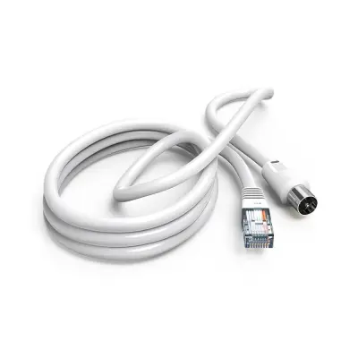 Hama Antenski kabel, Koaksni priključek - RJ45 priključek, 2,5 m, Bel