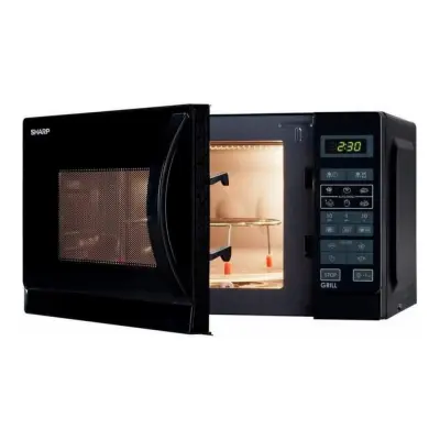 Mikrovalovna pečica Sharp R-742BKW 25L 900W z žarom 1000W
