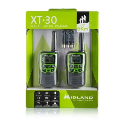 Talkie-walkie Midland XT30 16 kanalov 446.00625 - 446.09375MHz