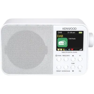 Prenosna digitalna radio Kenwood CR-M30DAB-W z Bluetooth povezavo