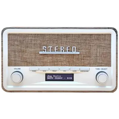 Digitalna radio postaja Denver DAB-18LW z Bluetooth in LCD zaslonom