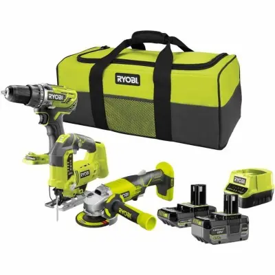 Set orodij Ryobi 3 orodja 2 bateriji 4ah in 2ah