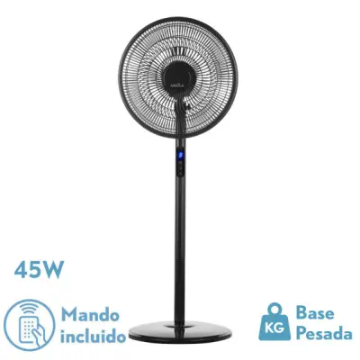 Talni ventilator Fabrilamp Icon črn 45W