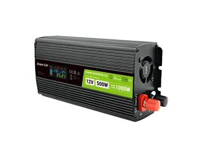 Inverter za avto Green Cell PowerInverter LCD 12V 500W/1000W