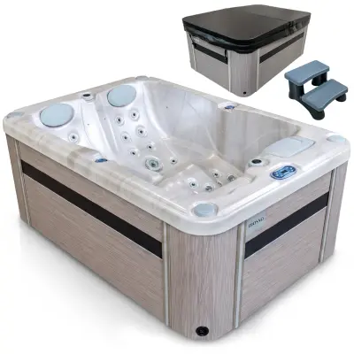 THUNDER MOSSA VL-2P-PRO-OO-LB-Z vrtni SPA za 2 osebi, 50 šob, Balboa, Bluetooth, LED