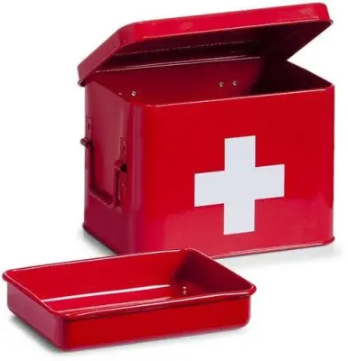 Trousse de premiers secours Zeller z rdečo barvo