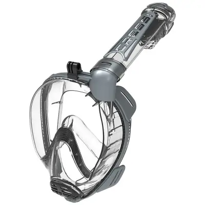 Polnoobrazna maska za snorklanje Cressi Duke Action siva
