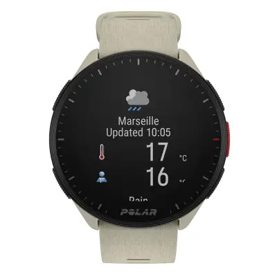 GPS tekaška ura Polar Pacer bela
