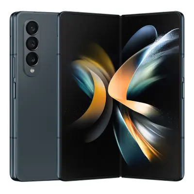 Obnovljeno - znaki rabe - Pametni telefon Samsung Galaxy Z Fold 4 7.6' 12Gb/512Gb Dual Sim sivo zelen