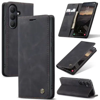 Odprta emb - Ovitek za telefon Samsung Galaxy S25,zložljivo stojalo za telefon,ohišje za sponko,proti kraji krtača,zamrznjeno za telefon retro box