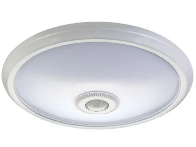 Notranja LED stropna luč z PIR senzorjem MCE131 12W, 360° , bele barve