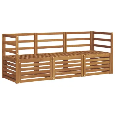 vidaXL Sedežne garniture 3 pcs Naravna Masiven les akacije