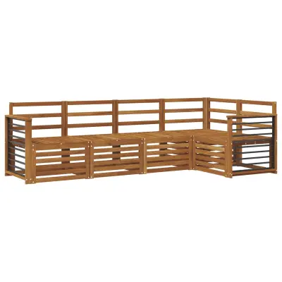 vidaXL Sedežne garniture 5 pcs Naravna Masiven les akacije