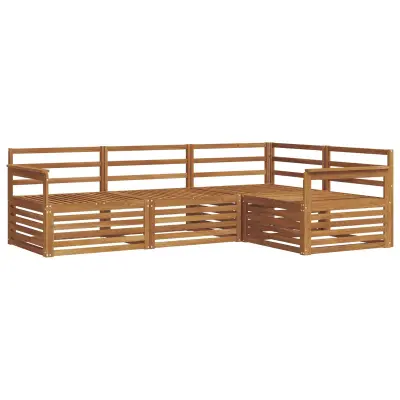 vidaXL Zunanja garnitura za sedenje 4 pcs Naravna Masiven les akacije