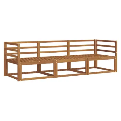 vidaXL Zunanja garnitura za sedenje 3 pcs Naravna Masiven les akacije