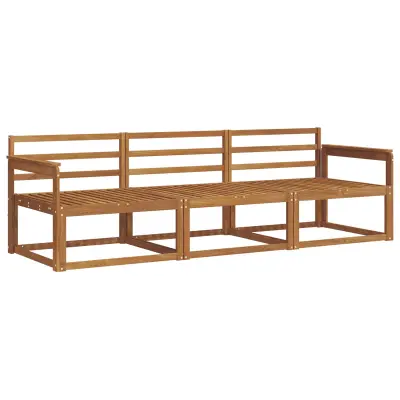 vidaXL Zunanja garnitura za sedenje 3 pcs Naravna Masiven les akacije