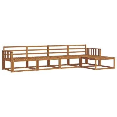 vidaXL Zunanja garnitura za sedenje 5 pcs Naravna Masiven les akacije