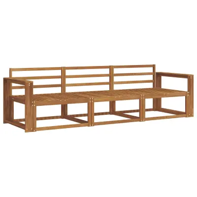 vidaXL Zunanja garnitura za sedenje 3 pcs Naravna Masiven les akacije