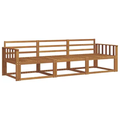 vidaXL Zunanja garnitura za sedenje 3 pcs Naravna Masiven les akacije