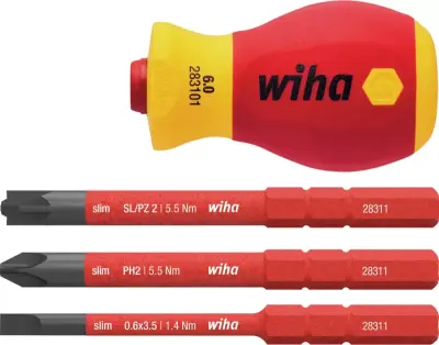 WIHA VDE SLIMVARIO KOMPLET NASTAVEK+DRŽALO 4/1 6mm STUBBY