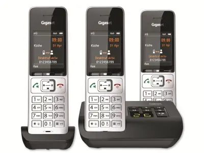 Telefon Gigaset COMFORT 500A Trio brezžični z vgrajenim telefonskim odzivnikom